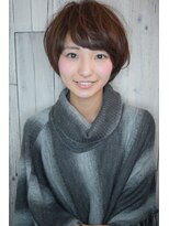 モリオ フロム ロンドン 鶴瀬店 【morio鶴瀬】大人かわいい斜めバング小顔マッシュショート