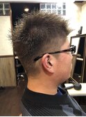 モヒカンショート×イルミナアッシュ　【カットカラー】