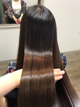 髪質改善専門ヘアエステサロン ヴェリテ(Verite) 髪質改善カラーエステ ブラウンロングストレート【verite南柏】