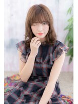 ミック 日暮里店(miq)&nbsp;リラクシーなシフォンウェーブ…くせ毛風セミディ