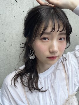 ヘアーメイク アフィーノ(hair make affino) シースルーオン眉のイノセントアレンジ