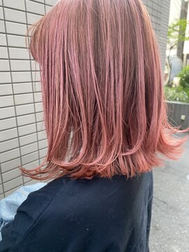 ウル(Ulu) シャーベットピンク×バレイヤージュ