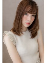 カバーヘア イヴ 戸頭店(COVER HAIR EVE) ピンクブラウンxレイヤーカットワンカールZ戸頭10代20代30代