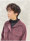 無造作ショートパーマ