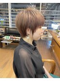 ショコラベージュ × タイトマッシュショート