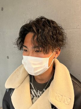 メンズサロンドットリアン(dot. lien) 無造作スパイラルパーマ刈り上げマッシュメンズパーマ