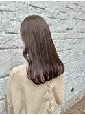 色落ちもかわいい◎ゆるふわ透明感ベージュブラウン