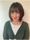 ☆ウルフカットボブウルフ透明感カラーオリーブベージュグレー