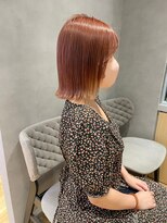 ジルバイジアン(JILL by GIEN)&nbsp;ボブ  ぷつっとボブ ダブルカラー オレンジベージュ @sarina