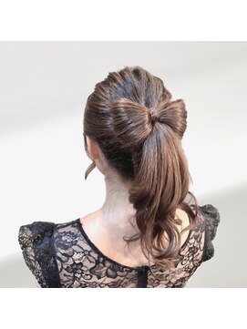 新宿コットン(cotton hair) 立体リボンポニー