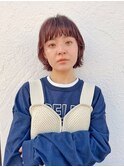 【e.dit tokyo Misa】ウルフボブ 暖色カラー秋色10代20代30代