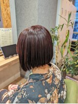 ブロッサム 東中野店&nbsp;20代30代40代小顔切りっぱなし大人ボブイヤリングカラー