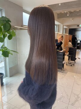 ガリカ 大名(Gallica) 【恒吉佐央理】ブリーチなしダブルカラーの透明感グレージュ