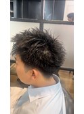 ピンパーマショートスタイル
