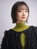 コージークルー(cozy creww)&nbsp;切りっぱなしボブ シアーカラー姫カット 顔周りレイヤー