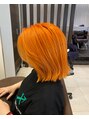 アース コアフュールボーテ 掛川店(EARTH coiffure beaute)&nbsp;１ブリーチ＋オレンジオンカラー