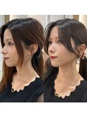 大人可愛い20代30代40代小顔後れ毛顔周りくびれレイヤーカット