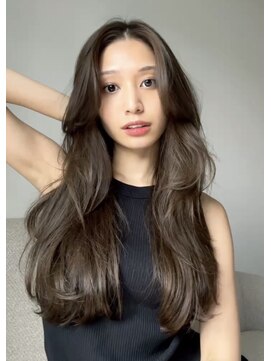 コフィー バイ メルト 吉祥寺(cofy by melt) 【中澤彩乃】レイヤーカットロング韓国風ヘアアッシュブラウン