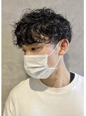 【men's】スパイラルパーマ(高槻/高槻美容室/メンズ/眉カット)