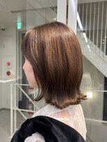 ウル 表参道(HOULe)&nbsp;ベージュ髪質改善ボブ顔まわりレイヤー20代30代40代[表参道]