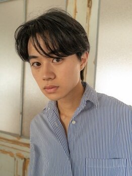 スリー いわき(iii)の写真/ニュアンスパーマでスタイリングしやすく再現性◎ON/OFFキマるスタイルをご提案☆[いわき/メンズパーマ]