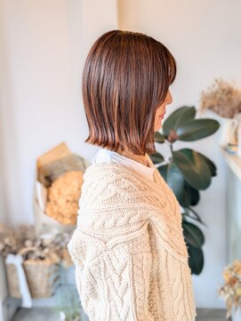 シーソー(SEA SAW) きりっぱなしボブ×オレンジカラー