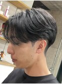 毛流れセンターパート