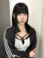 ユーフォリア 渋谷グランデ(Euphoria SHIBUYA GRANDE) ダークグレー 地毛風カラー 暗髪 ぱっつん前髪