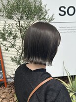 ソトエアンドマーブ 久喜店(SOTOE&marbb)&nbsp;パツっとボブ×オリーブブラウン