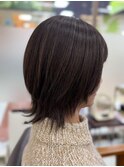 絶壁解消/ひし形/大人可愛い/斜めバング/40代/ミセスヘア23A