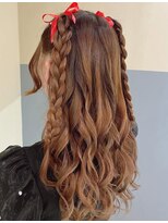 ヘアメイク ギャリス 北新地店(HAIR MAKE SALON Gallis)&nbsp;ハーフツインアレンジ