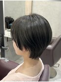 【江添茉友】似合わせショート/地毛風カラー/艶感カラー