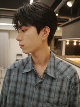 アンサー 渋谷(ANSWER) ニュアンスパーマ毛流れセンターパートナチュラル韓流ヘア