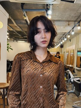 ヒュージ 三軒茶屋(huge) レイヤーボブ/ウルフ/ニュアンスパーマ/顔周りカット/20代30代