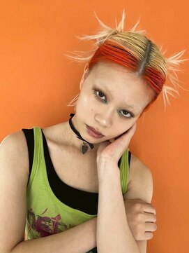 リリック(LYLICK) 前髪レッドデザインカラー