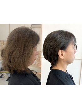 完全個室のマンツーマンサロン《YUJI OZAWA》で、周りを気にせずリラックス＊【ショート/髪質改善】