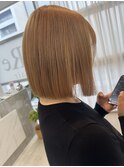 ハイトーン×切りっぱなしボブ
