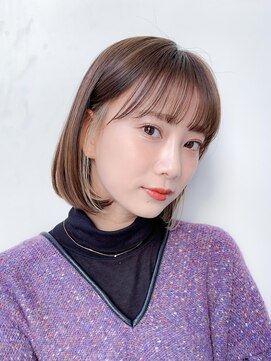 ロンド ロワール 門前仲町(Lond Loire) ボブショートボブ縮毛矯正ベージュグレージュ門前仲町