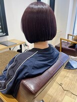 エミス バイ メルト 吉祥寺(emis by melt)&nbsp;【吉田江梨】暖色深みカラーボブボルドーバーガンディ韓国