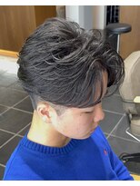 ルアン 大分駅店(ruen)&nbsp;大分メンズカットセンターパートフェザーパーマスポットパーマ