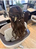 結婚式ヘアセット