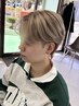 【men's】 【高発色】トレンド◎垢ぬけ！ハイトーンダブルカラー+カット