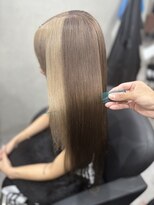 エイル リュクス(Aujua Eir LUXE)&nbsp;【上野指名】前ミルクティグレージュ/後ヘーゼルブラウン