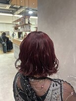 ヘアリゾートレガロ 瓢箪山店(Hair Resort regalo)&nbsp;40代髪型韓国ボブイヤリングカラー裾カラーウルフボブミニボブ