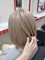ゲーム 船橋店(GAME)&nbsp;ミルクティーベージュ/ケアブリーチ/ボブ/GAME船橋