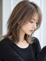 サンタフェ 一宮森本店(Santa'Fe)&nbsp;30代40代50代/白髪ぼかしハイライトカラー/ミディアムレイヤー