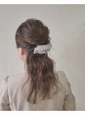 【Neolive　plus 登戸】結婚式　抜け感あり　ラフハーフアップ