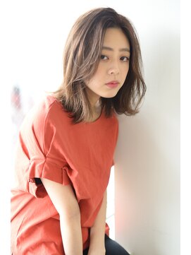 サンク ドリームプラザ店(CINQ) 【CINQ】大柳 グレージュ×切りっぱなしミディ