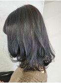 外国人風 ブルーブラック×グレージュ イルミナカラー