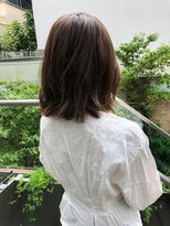 【田村】黒髮くびれエアリーミディアムレイヤー春ボブ20代30代